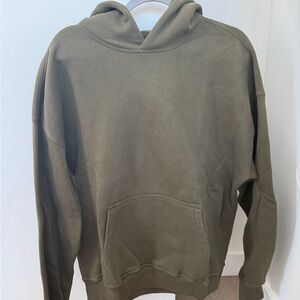 Olive Green Men's Hoodie - Abercrombie